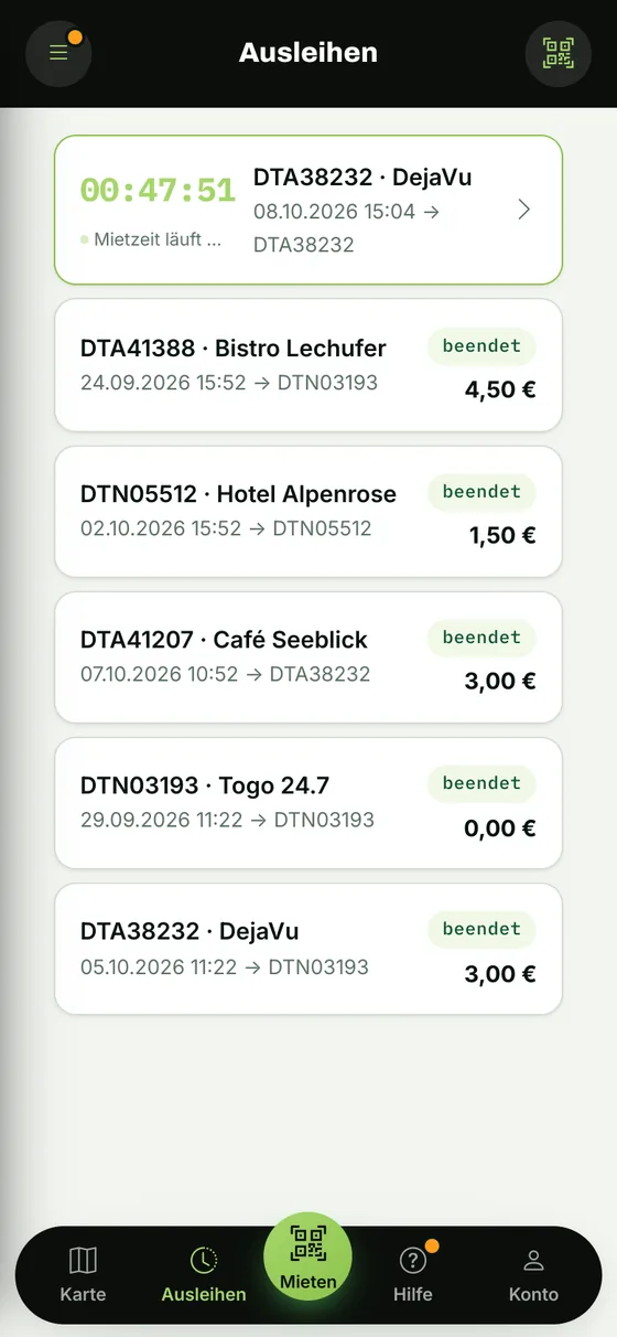 Powerbank24-App auf Tablet und Handy